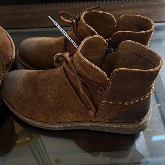 Born
Tarkiln Distressed Wraparound Lace Detail Leather Booties - Picture 9 of 17